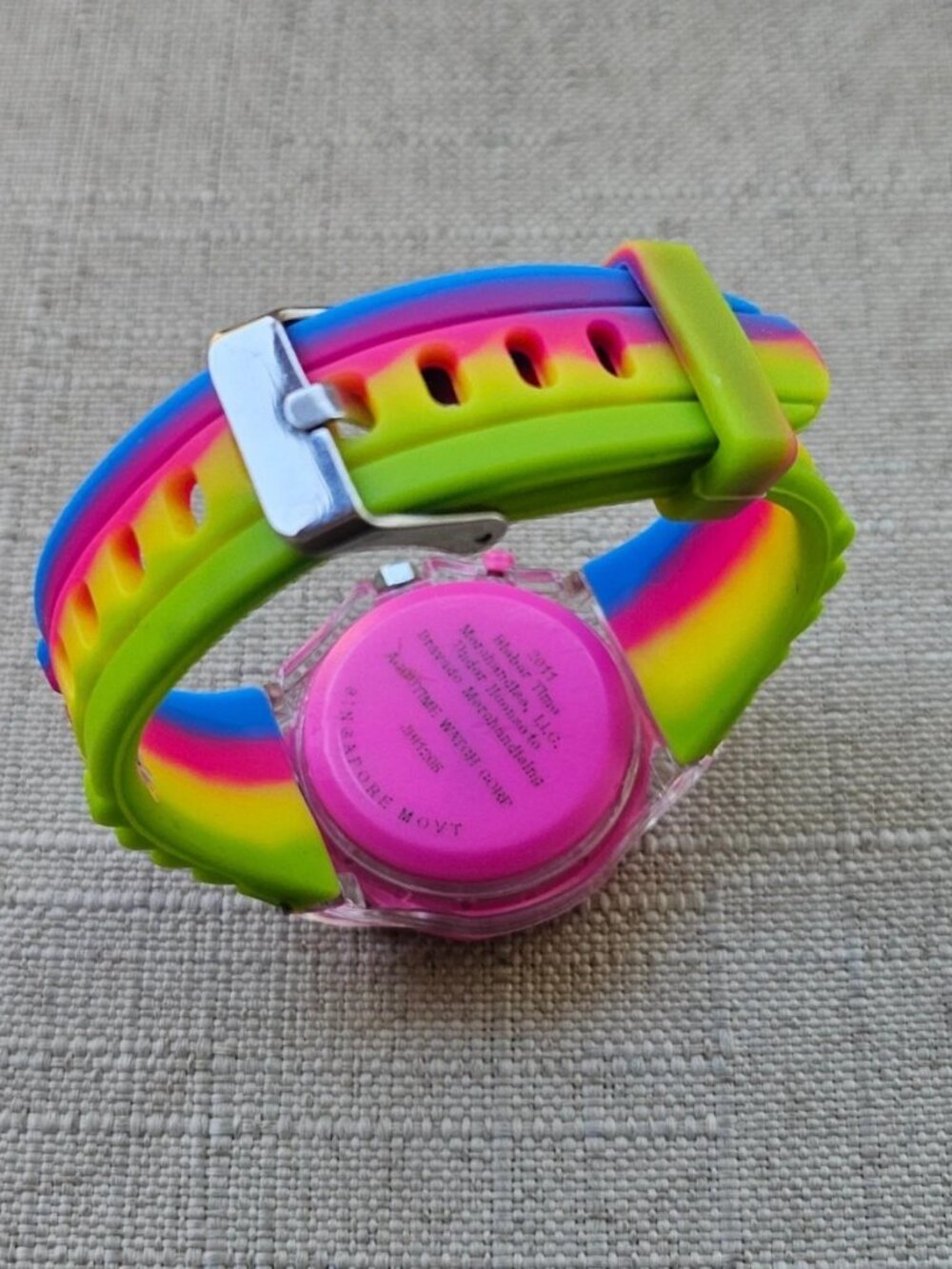 Justin Bieber Wristwatch Multi Color Rubber Strap Analog Quarts Unisex Watch - Picture 7 of 11